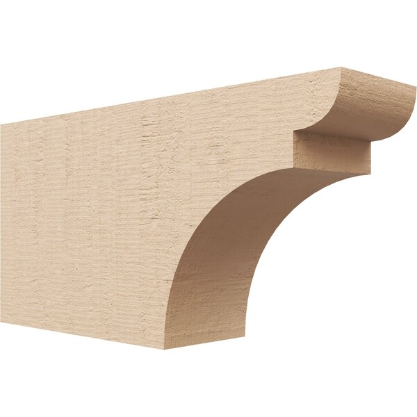 Ekena Millwork 4in. W x 8in. H x 16in. L Yorktown Woodgrain TimberThane Rafter Tail, Primed Tan RFTUR04X08X16YORRCPR - main